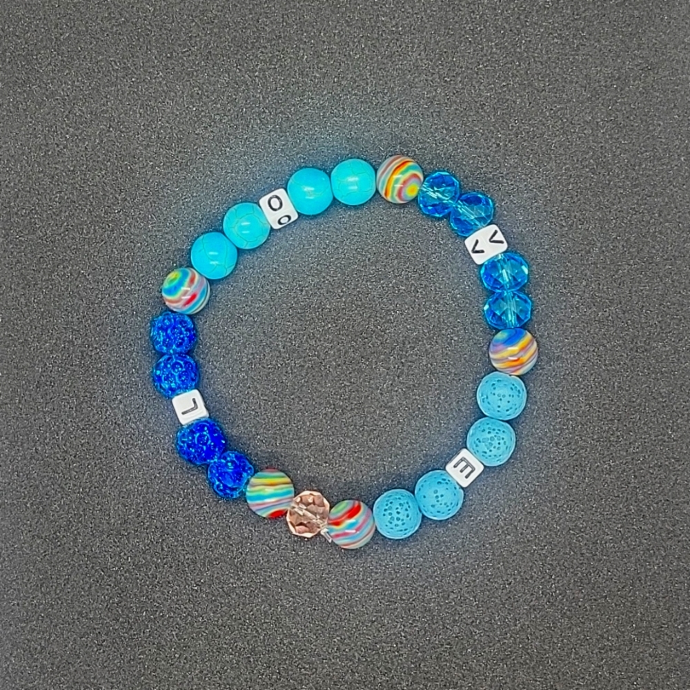 Blue Hand Crafted Bracelet